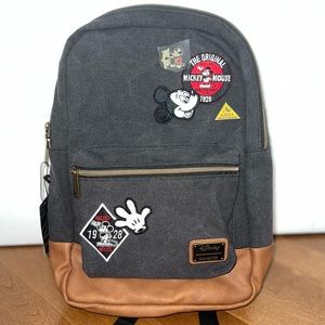 NWT Loungefly Mickey Mouse Canvas Backpack